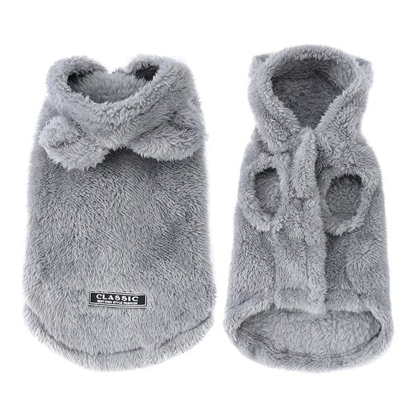 Winter Pet Puppy Hoodie Sweater For Small Medium Dogs Cats Warm Fleece Dog Clothes Coat Yorkshire Chihuahua Jacket Pug Costume