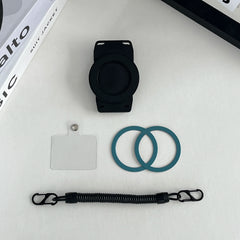 Free Hands Magnetic Belt Clip Holder Mobile Phone Holder Backpack Clip Metal Hook Spring Rope For Magsafe iPhone Accessories