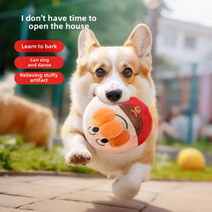 New Dog Toys Interactive Puzzle Electric Plush Jumping Ball USB Rechargeable Clown Cartoon Dog Training Toy Piggy Pet Shop