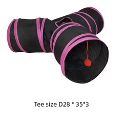 Cat Tunnel Tube Kitty Tunnel Bored Cat Pet Toys Peek Hole Toy Interactive for Indoor Cats Exercise Fun Reduce Anxiety Durable Pet Shop
