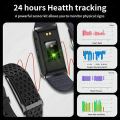 Smart Watch Men Women Fitness Smart Bracelet Sports Band Heart Rate Blood Pressure Monitor Waterproof Multifunction Watches
