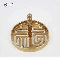 Incense Burner Accessories Copper Metal Lotus Cloud Hollow Out Printing Pressing Equipment Tools Chinese Living Room Incense