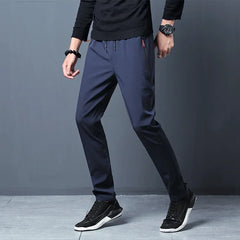 Men’s Slim Fit Casual Jogger Pants – Elastic Waist Plus Size