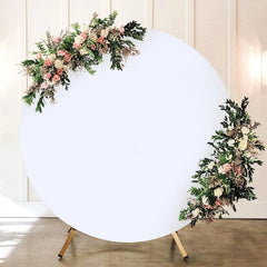 Champagne Round Photography Backdrop Cloth Cover Baby Shower Birthday Party Wedding Decor Photo Backdrop Cloth Circle Background