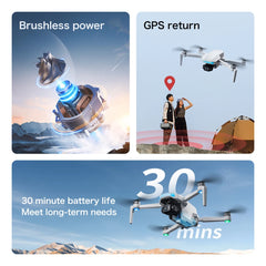 S-X1 MAX GPS Drone with 3-Axis Gimbal 5000m FPV 8K/4K HD Camera with LCD RC Screen 3 Batteries Professional RC Quadcopter Gifts