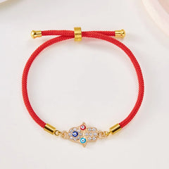 Turkish Evil Eye Bracelets For Women Men Handmade Braided Black Red Rope Lucky Bracelet Fashion Couple Friendship Jewelry Gifts