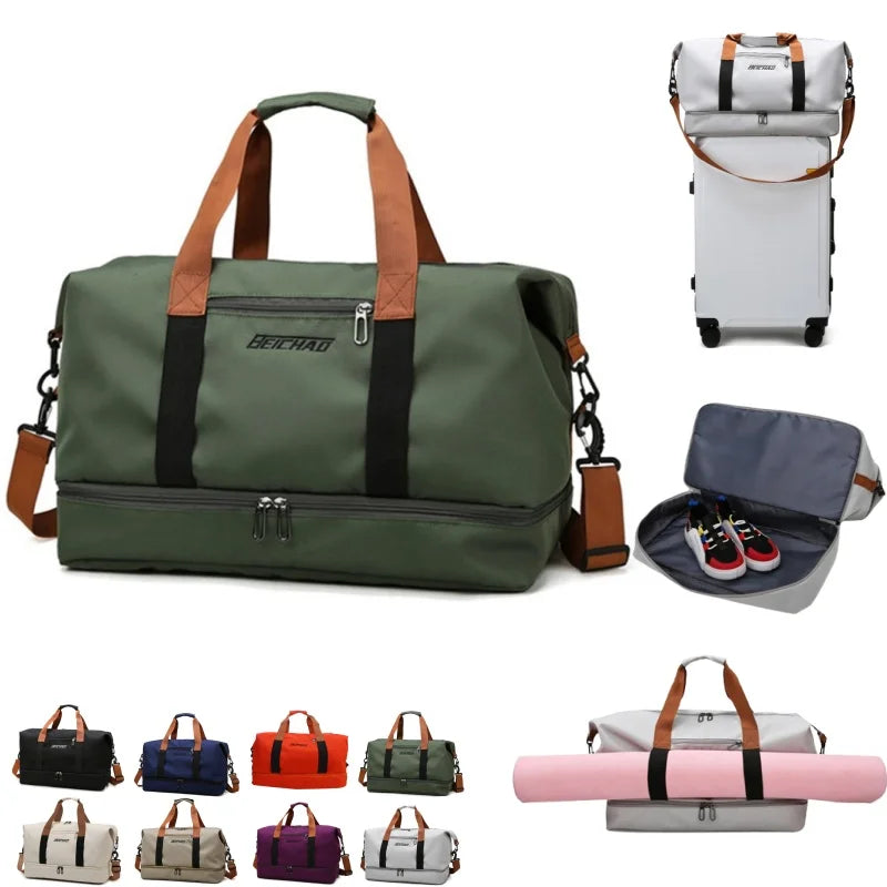 Waterproof Travel & Sports Bag for Men & Women – Large Capacity