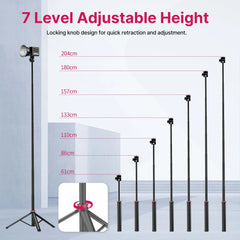 Ulanzi MT-79 2M Portable Universal Tripod Aluminum Alloy Lamp Holder Support LT028 Fill Light Lightweight Camera Action Camera