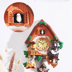 Cuckoo Wall Clocks with Timer Resin Clock Function Digital Decorative Wall Clock with Sounds For Home Kids Living Room Decor