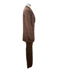 Women’s Solid Color Casual 2-Piece Wide-Leg Pants Set
