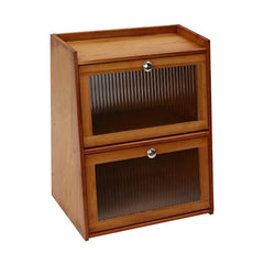 Bamboo Kitchen Storage Unit,Tabletop Cabine, Sideboard Cabinet, Multi-Use, Bedroom 40 * 28 * 50Cm Kitchen & Dining Furniture Kitchen Display Cabinets