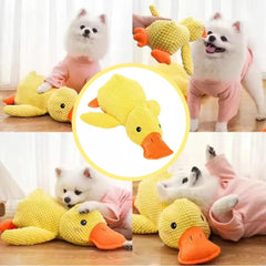Pet Plush Toy Dog Calming Duck Sleeping Companion Doll Chew Durable Squeaky Teeth Cleaning Chew Puppy Toy Best Seller Pet Shop