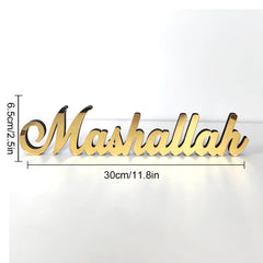 Ramadan Bismillah Acrylic Wooden Ornament Eid Mubarak Home Decoration Islamic Muslim Party Supplies Alhamdulillah Mashallah 2025