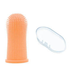 Dog Super Soft  pet Finger Toothbrush Teeth Cleaning Breath Care Nontoxic Silicone Tooth Brush Cat dog toothbrush Pet Shop, Pet Accessories