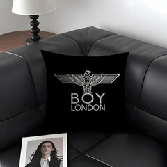 Brand B-BOY LONDON Cushion Cover Natural Linen Organic Fabric Double-Sided Printing Sofa Home Decor Breathable Environmentally