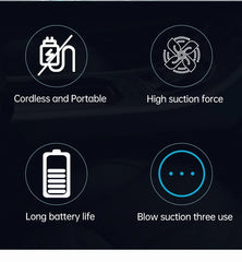 SZUK Portable Car Vacuum Cleaner 165000Pa Powerful Wireless Vacuum Cleaner Strong Suction Handheld Mini Vacuum Cleaner for Car