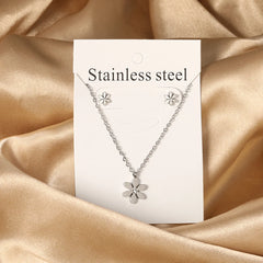 2PCS Stainless Steel Love Heart Pendant Necklaces – No Fade Jewelry Shipping Gold Color