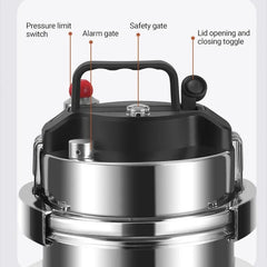 0.8-2L Outdoor Camping Small Pressure Cooker 304 Stainless Steel Portable Rice Cooker for Kitchen Tools, Cooking Utensils