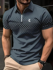 Men's Golf Polo Short Sleeve Polo Shirt Outdoor Casual Daily Streetwear Summer 3D Print Micro-elastic Polyester
