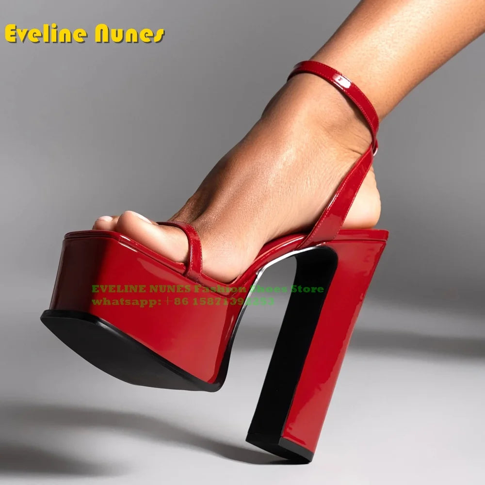 Rhinestone Platform Sandals – Women’s wear Party Shoes