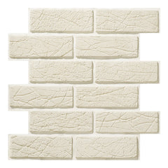 3D Wall Sticker Self-adhesive Faux Brick Wall Panel Peel and Stick Tile Backsplash for Kitchen Bedroom Waterproof Tile Sticker Home Decor