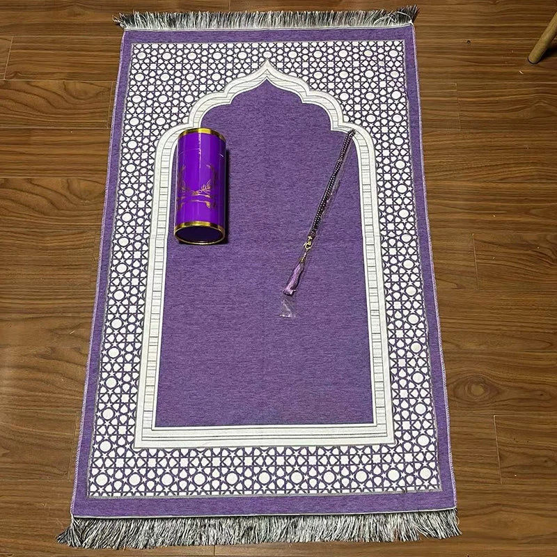 Prayer Mat Set Prayer Rug Islamic Muslim Travel Worship Blanket Outdoor Portable Muslim Pray Mat Ramadan Gifts