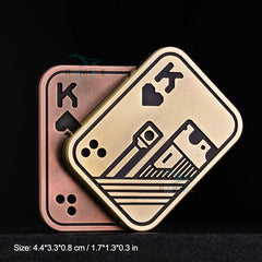 EDC Push Slider Metal Fidget Anti Stress Toys Adults Finger Spinner Poker Relieve Anxiety Toy Portable Pop Magnetic Slider Games