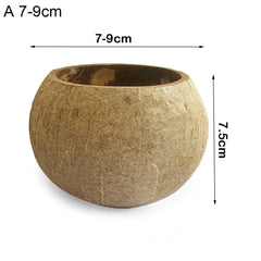 Coconut Shell Candle Bowls Natural Decorative Bowls Wood Candle Container for DIY Home Crafts Making Farmhouse Table Centerpiece Home Decor