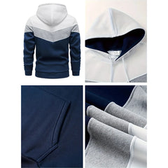 Men’s Tricolor Hoodie Tracksuit Set