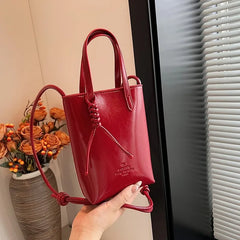 PU Leather Mini Crossbody Bag for Women 2025 New Korean Fashion Luxury Shoulder Bags Female Simple Retro Handbags and Purses