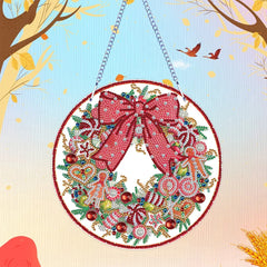 5D DIY Christmas Diamond Painting Wreath – Wall & Door Decor