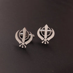 Stainless Steel Cufflinks For Men  Lion Cuff Button Eagle Cross Sikh Symbol  For Wedding Shirt Badge Pin  Shirt Cufflinks