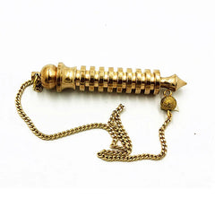 Pendulum For Dowsing Divination Reiki Healing Spiritual Wicca Women Men Amulet Screw Shape Pendule Radiestesia Metal Charm Jewel