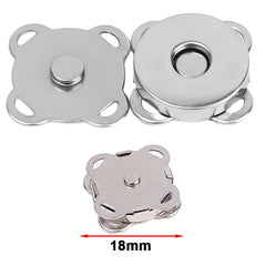 1/10Sets Magnetic Snap Button Metal Invisible Sew on Button Lock Clasps Fasteners for Purse Bags Clothes Craft DIY Accessories