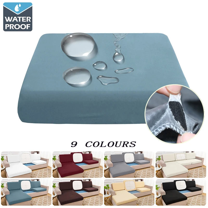 Waterproof Sofa Cushion Covers Non-slip Silky Sofa Seat Covers Furniture Protector Soft Stretch Sofa Cover For Living Room Hotel