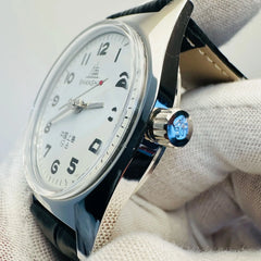 Vintage-Inspired Shanghai 7120 Watch 36mm - Mechanical Men's Wristwatch for Collectors & Watch Enthusiasts