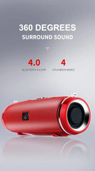 200W Peak Power Portable Bluetooth Speaker IPX7 Waterproof Outdoor HIFI Pillar Subwoofer Stereo Soundbox FM Radio TF Boom Box