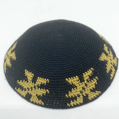 Jewish Kippah Black Hand Made Yarmulke Judaica Yamaka Kippa Yamakah Yarmulka Hat Men (15CM 5.9INCH)