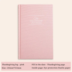 A5 Cloth Notebook Gratitude Book English Self Care Diary Daily Planner for Positive Mindfulness Practice