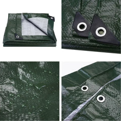 Large PE Tarpaulin Waterproof Tarp Sheet Cover with Reinforced Grommets Rainproof Tarps for Pool Caravan Garden Furniture Covers