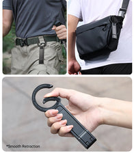 Ulanzi MA30 Carabiner-Mounted Phone Tripod for iPhone 15 14 13 12 Pro/Pro Max Dual-sided Magnet Tripod Desk Mount Phone Handle