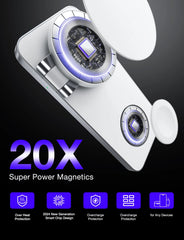 Magnetic 3 in 1 Fast Wireless Charger Stand Foldable Charging Station For iPhone 16 15 14 13 12 Apple Watch 9 8 7 6 Airpods Pro