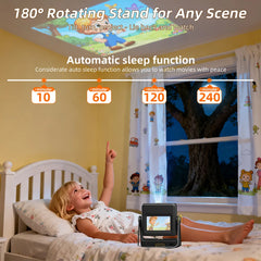 XBJ Smart Touch Screen Portable Projector Support 4K Wifi 6 Bluetooth Auto Focus Compatible with phone/ TVStick/pc/IndoorOutdoor