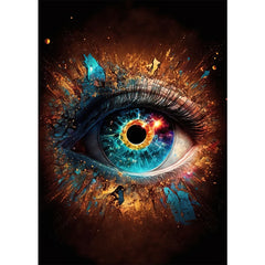 Classic Abstract Eye Canvas Wall Art Poster for Home Decor