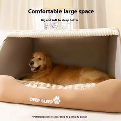Autumn and Winter Dog Thousand Birds Grid Drawer Dog Kennel Large Dog Large Dog Kennel Deep Sleep Cat Kennel Pet Kennel Pet Shop