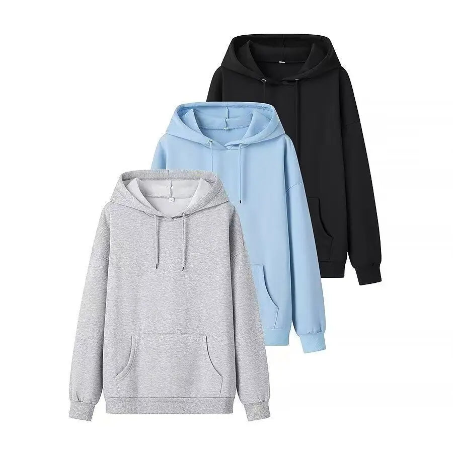Men's  Autumn and Winter New Men's and Women's Comfortable Warm Hooded Sweatshirt Outdoor Leisure Breathable Sports Running Suit