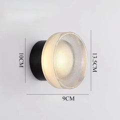 Modern Round Wall Lamp LED Acrylic Wall Light Sconce Living Room Aisel Corridor Bedroom Bathroom Home Decoration Indoor Lighting