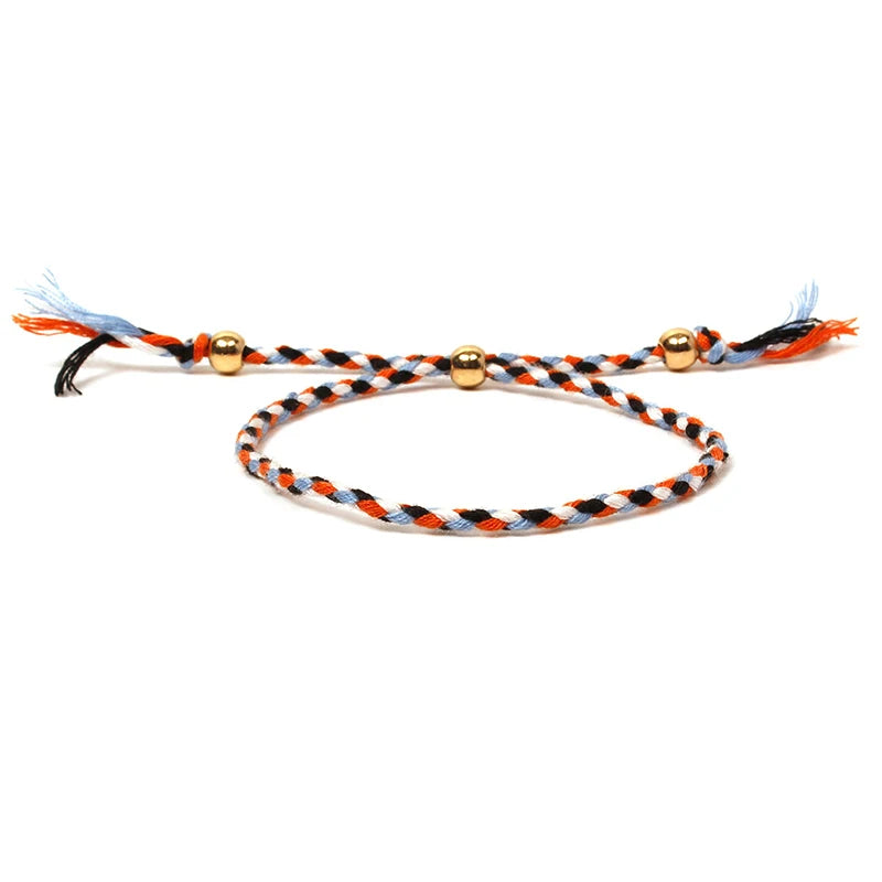 1pcs Handmade Braided Bracelet Colorful Thread Good Luck Charm Rope Bracelet For Women Men Knots Red Rope Woven Bracelets Gift