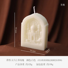 Ramadan Candles for Home Decoration Eid Mubarak Islamic Candle White Star Ramadan Decorative Candles