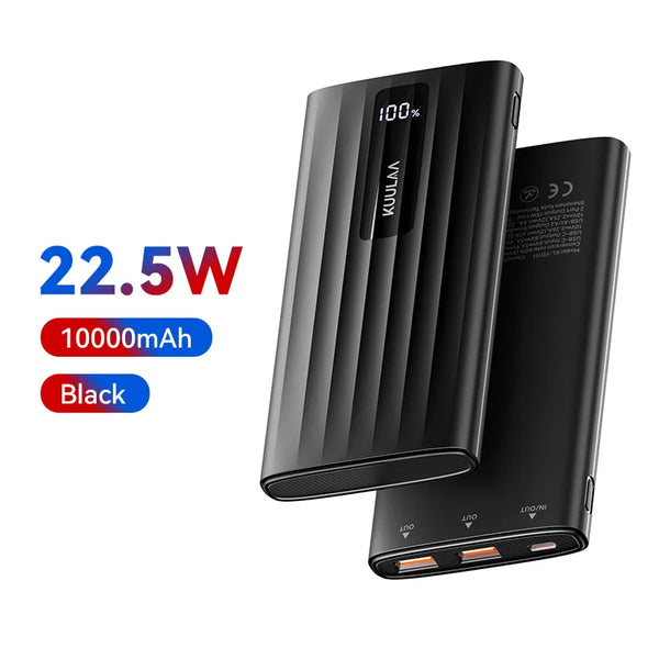 KUULAA Power Bank 10000mAh 22.5W PD Fast Charging Portable Charger External Battery For iPhone 17 16 15 Samsung Huawei Powerbank